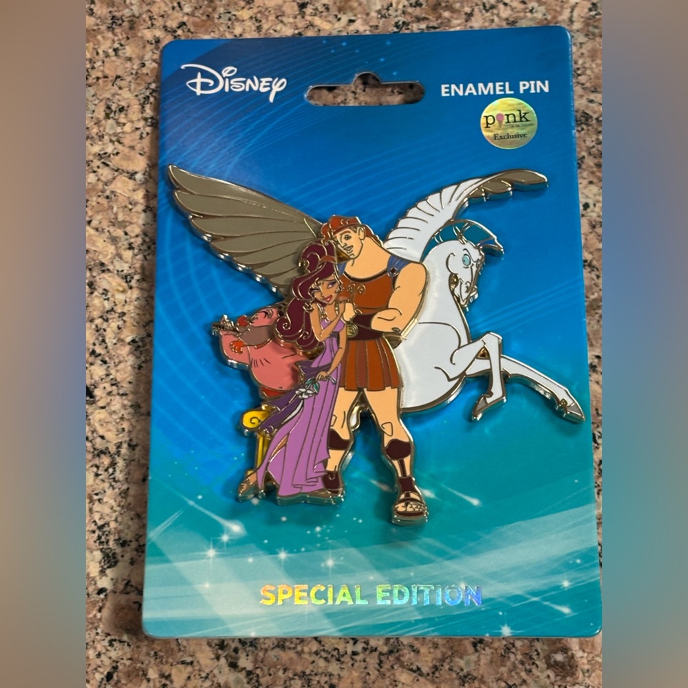 Disney Hercules, Meg, Pegasus, Phil - Cluster SE 300 Jumbo - Hercules Pin